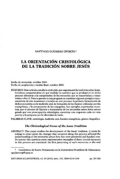 PDF Santiago Guijarro Oporto La orientación cristológica de la