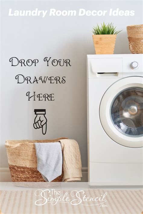 The Laundry Room Decor Idea Is Easy To Do With Your Washer And Dryer