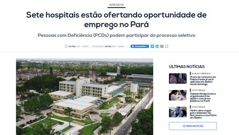 Portal Roma News Sete Hospitais Estão Ofertando Oportunidade De