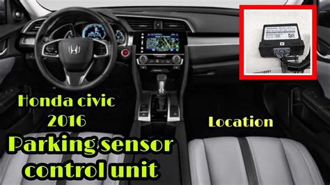 HONDA CIVIC PARKING SENSOR CONTROL UNIT LOCATION YouTube