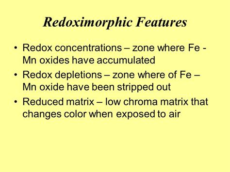 Redoximorphic Features And Hydric Soils Nc State University Department