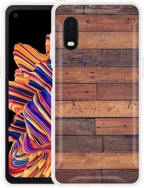 Samsung Galaxy Xcover Pro Hoesje Houten Planken Designed By Cazy Bol