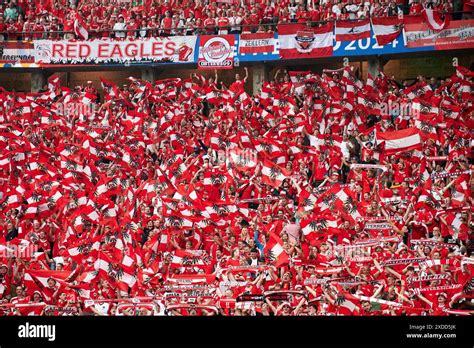 Stimmungsbild Fans Oesterreich GER UEFA Euro 2024 Fussball Herren