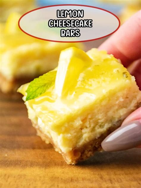 Lemon Cheesecake Bars Maria S Mixing Bowl