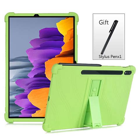 Capa De Capa De Silício Para Samsung Galaxy Tab S7 T870 T875 Tablet Pc