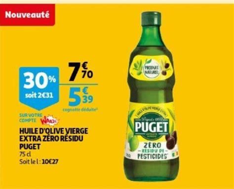 Puget Huile D Olive Vierge Extra Zero Residu Cl Promotie Bij Auchan