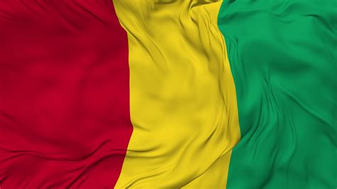 Guinea Flag Seamless Looping Background Looped Bump Texture Cloth