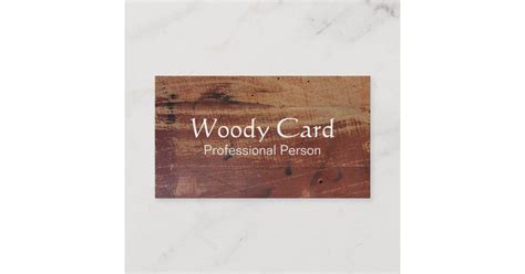 Vintage Wood Look Business Card | Zazzle