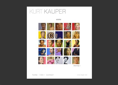 Artist Website Kurt Kauper