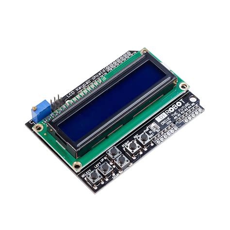 Lcd Keypad Shield For Arduino Mcs01602m Arduino Compatible Arduino Shield In Elecrow Bazaar