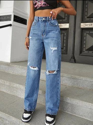 Regular New Trendy Women 2 Cut Jeans Button High Rise At Rs 420piece In Surat