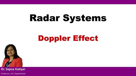 Radar Systems Doppler Effect Youtube