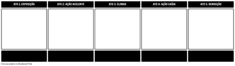 Modelo De Estrutura De Cinco Atos Storyboard Por Pt Examples