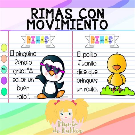 Actividad De Rimas Para Niños Actividad Interactiva De Rimas Para Segundo Primaria Elemental