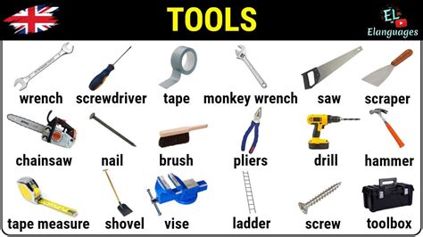 Tools in English vocabulary - YouTube