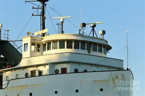 Captains Wheelhouse On A Vintage Cargo Ship Photograph By Douglas Sacha