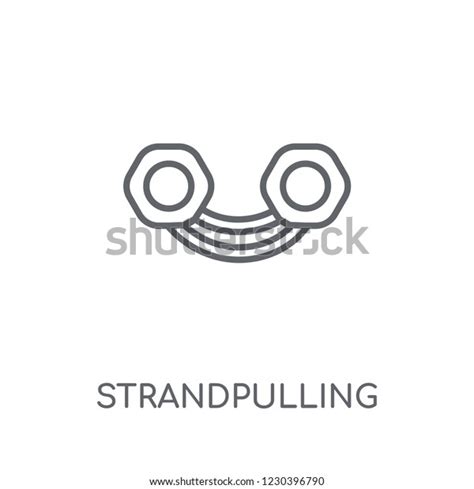 strandpulling linear icon modern outline strandpulling stock vector