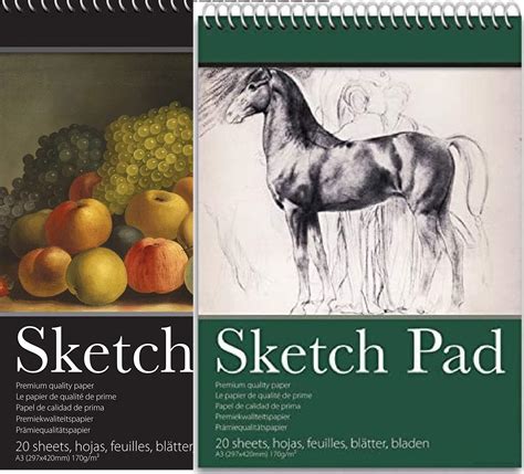 Artbox A3 Sketch Pad Assorted Sheet Of 30 Amazon Co Uk Home