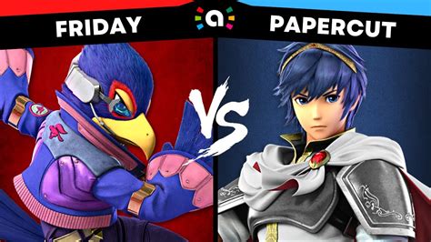 Friday Falco Vs Papercut Marth Super Smash Bros Ultimate Amiibo