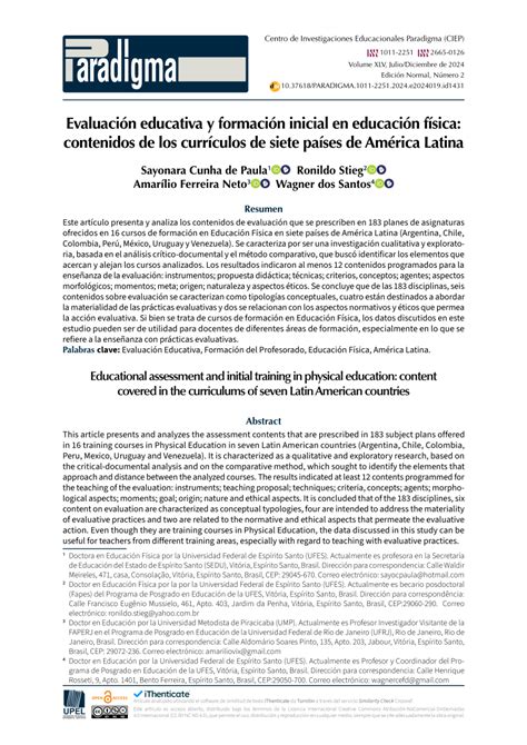 PDF Evaluación educativa y formación inicial en educación física