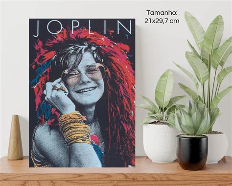 Quadro Decorativo Placa Mdf Janis Joplin Elo