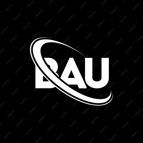 premium vector bau logo bau letter bau letter logo design initials