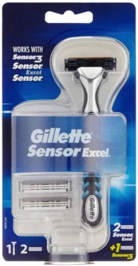 Gillette Sensor Excel Mens Razor 3 Razor Blade Refills Self