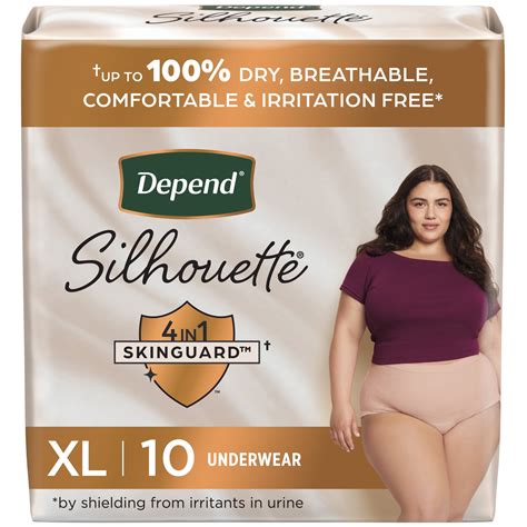 Depend Silhouette Women's Incontinence & Postpartum Bladder Leak