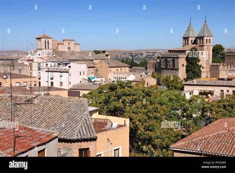 Toledo Spain Old Town Skyline The Medieval Old Town Is A Unesco