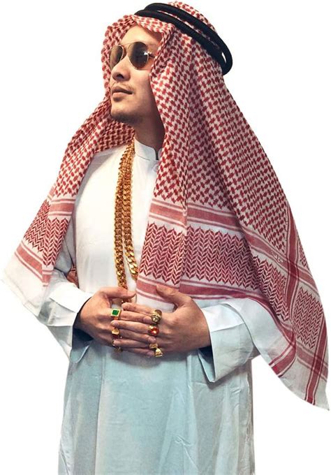 Adult Men Arab Head Scarf Keffiyeh Middle East Desert Shemagh Wrap