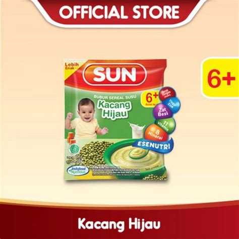 Jual SUN Bubur Sereal Susu Kacang Hijau Sachet 20 G Shopee Indonesia