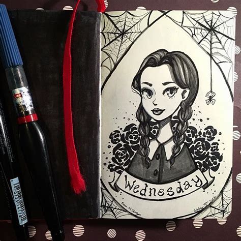 Wednesday Addams For Inktober Day No 28 Wednesdayaddams