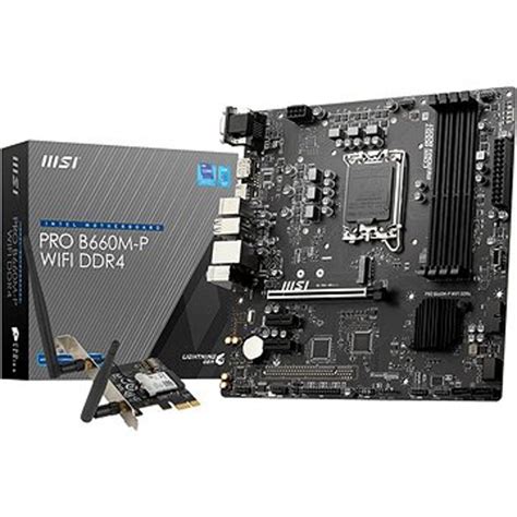 MSI PRO-B660M-P-WIFI-DDR4 Motherboard - Specs, Compare Prices | Pangoly