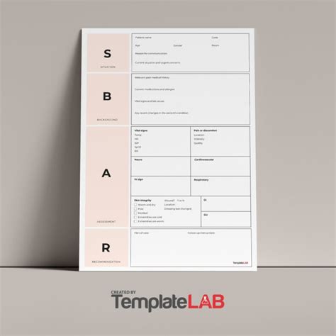 Blank Sbar Templates Word Pdf Templatelab