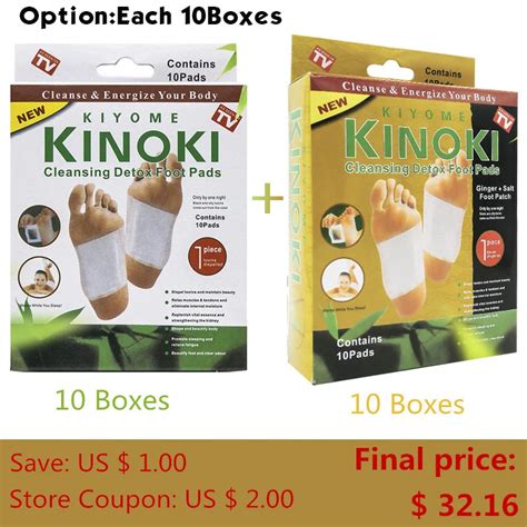 Retail Box Boxes Cleansing Detox Foot Kinoki Pads Cleanse Energize