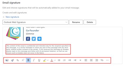 How To Add A Disclaimer To Your Outlook Email Signature Gimmio