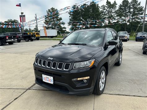 Texas Carco | Used 2021 Black JEEP COMPASS For Sale In Livingston, TX 77351