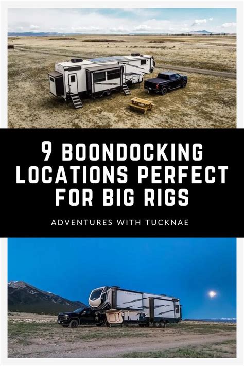 9 Boondocking Locations Perfect For Big Rig RVs Boondocking Free