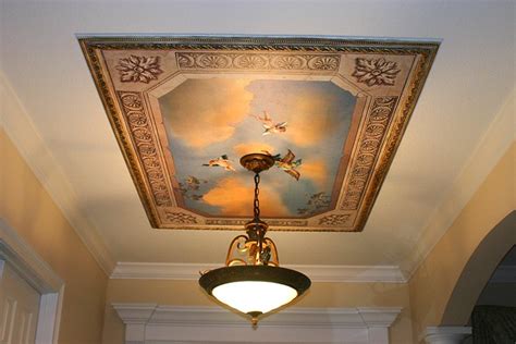 Trompe L Oeil Angel Ceilings Giclee On Canvas By Yves Lanthier