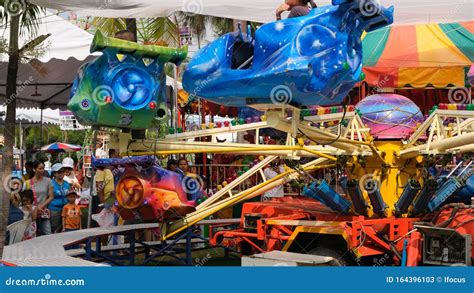 Adults and Children Enjoy Fair Ground Rides Editorial Stock Photo ...