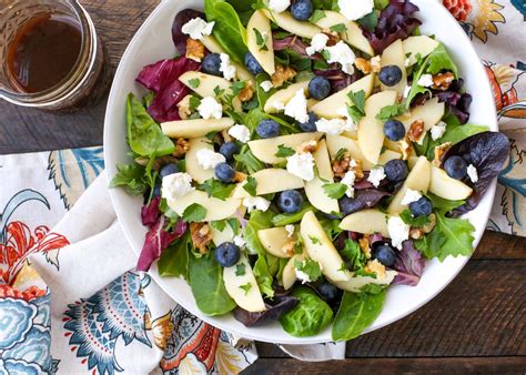 Blueberry Apple Walnut Salad Barefeet In The Kitchen