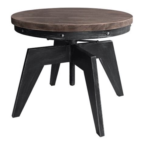 Dayton Industrial Coffee Table In Industrial Grey And Pine Wood Top 1