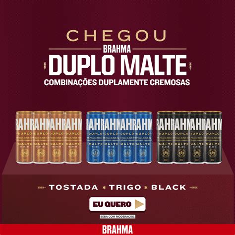 Combo Combinações Brahma Duplo Malte Tostada Trigo Black 12 latas