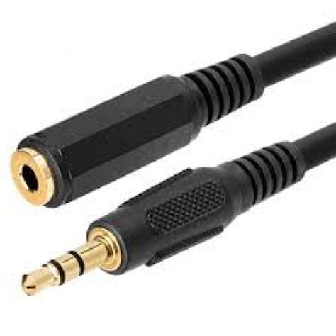 Audio Stereo plug 3.5mm (female-to-male) Extension cable : 1.5m (High quality) : Buy Online ...