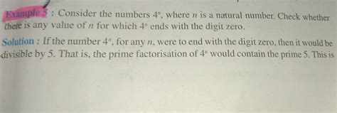 Krample Consider The Numbers N Where N Is A Natural Number Check W