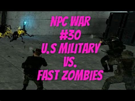 Garry S Mod Npc War U S Military Vs Fast Zombies Youtube