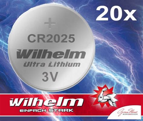 X Wilhelm Cr Batterie Lithium Knopfzelle Cr V