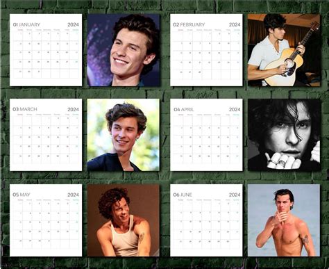 Shawn Mendes Calendar Celebrity Calendar Shawn Mendes Wall