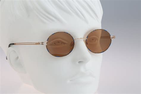 Small Round Sunglasses Men Robert Rudger 1600 190 C1 Vintage Etsy Small Round Sunglasses