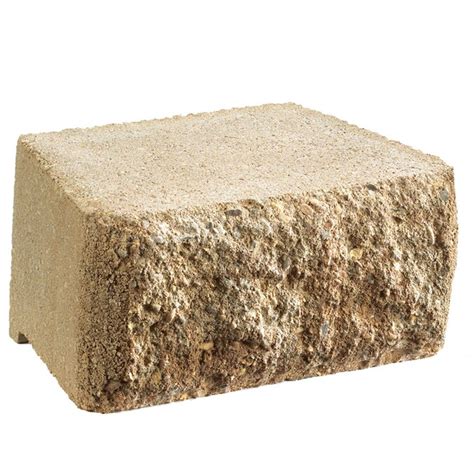 Anchor Block Sand Hudson Retaining Wall Block (Common: 8-in x 4-in ...